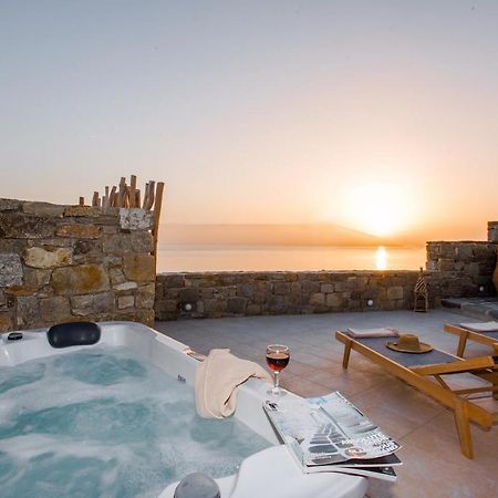 Ferienwohnung Gorgeous Studio In Cycladic Architecture Overlooking The Aegean Houlakia  Exterior foto