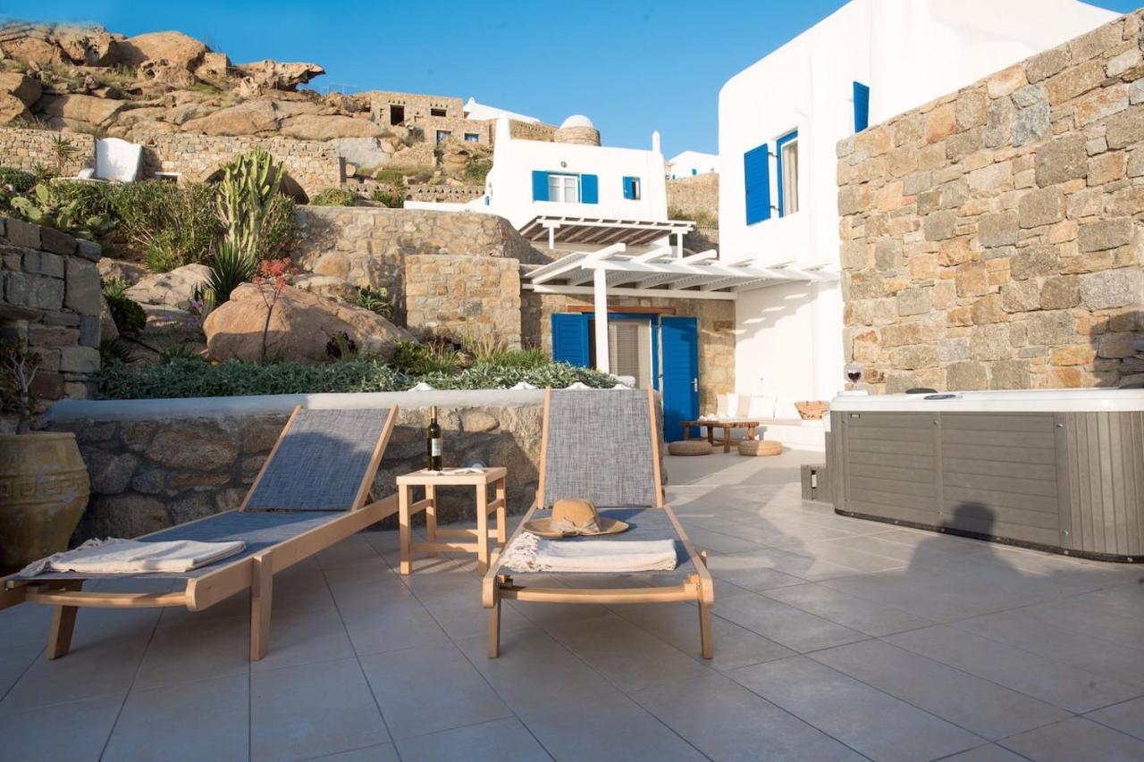 Ferienwohnung Gorgeous Studio In Cycladic Architecture Overlooking The Aegean Houlakia  Exterior foto